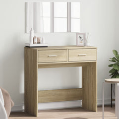 vidaXL Dressing Table with Mirror Sonoma Oak 80x39x80 cm 1