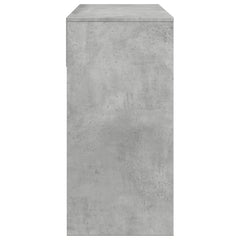 vidaXL Dressing Table with Mirror Concrete Grey 80x39x80 cm 6