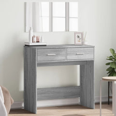 vidaXL Dressing Table with Mirror Grey Sonoma 80x39x80 cm 1