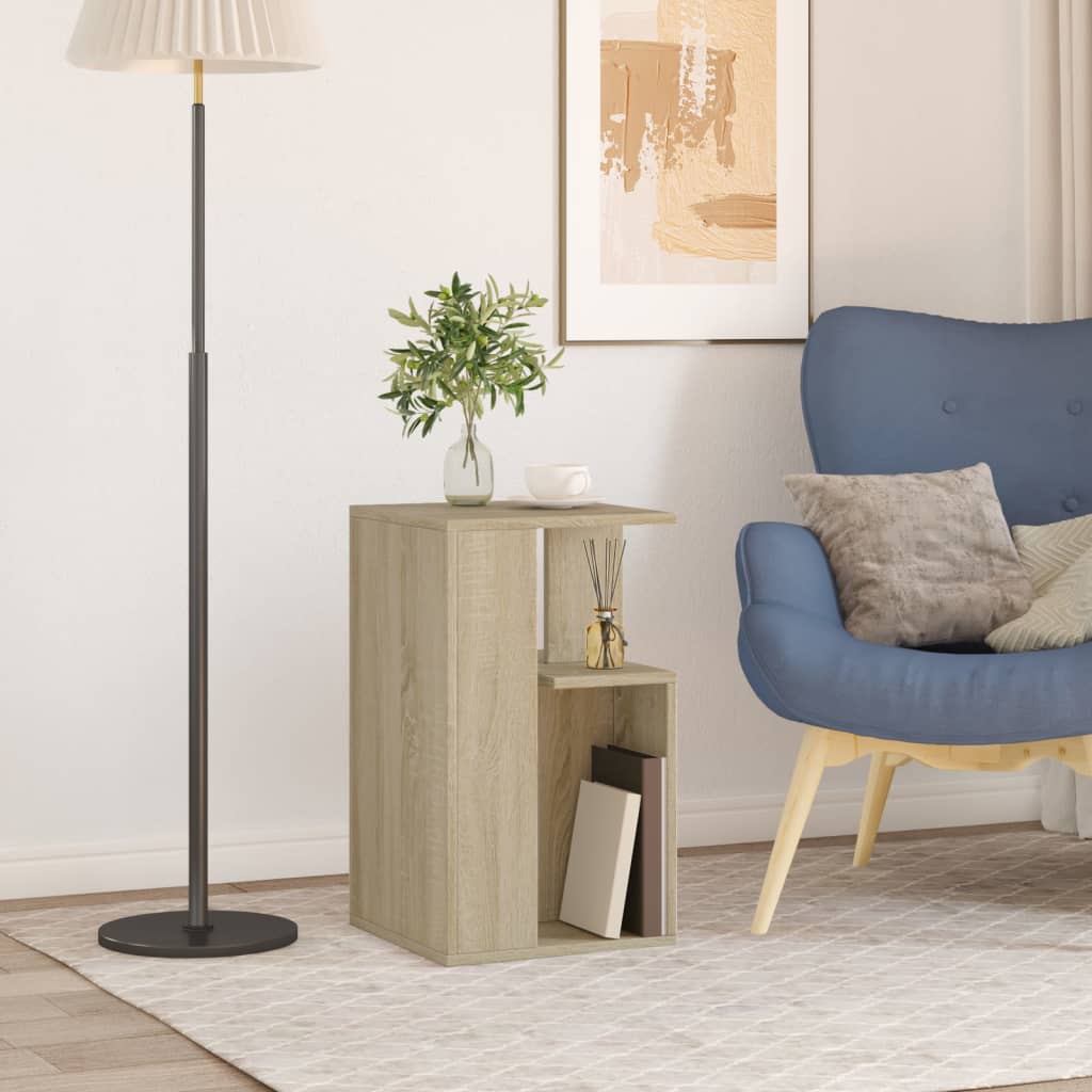 vidaXL Side Table Sonoma Oak 35x35x60 cm Engineered Wood 3