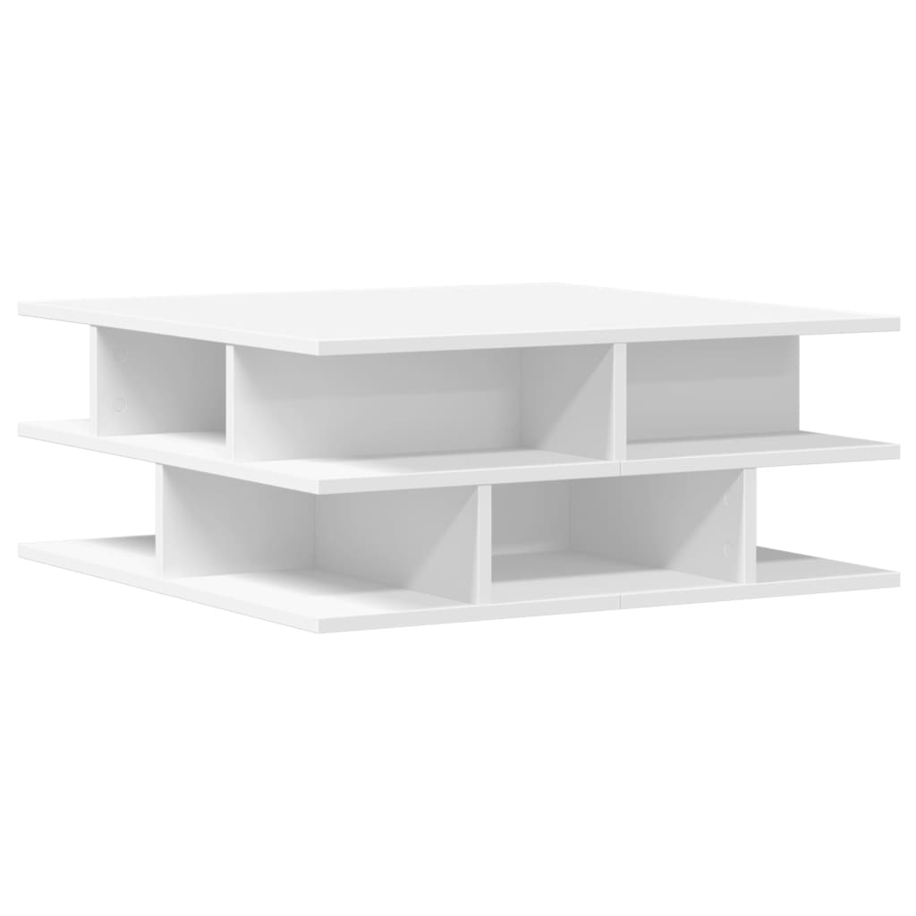 vidaXL Coffee Table White 70x70x29 cm Engineered Wood 2
