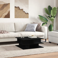 vidaXL Coffee Table Black 70x70x29 cm Engineered Wood 3