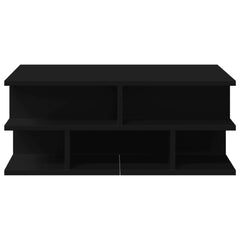 vidaXL Coffee Table Black 70x70x29 cm Engineered Wood 5