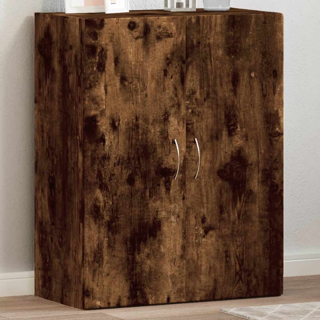 vidaXL File Cabinet Smoked Oak 60x32x77.5 cm Engineered Wood 1