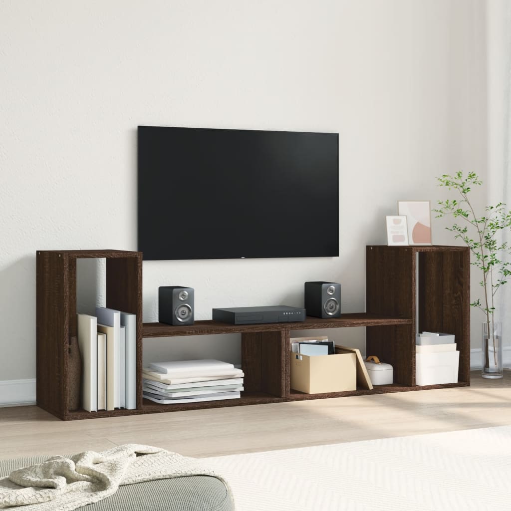 vidaXL TV Cabinet Brown Oak 3