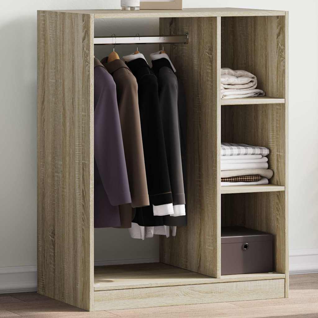 vidaXL Wardrobe Engineered Wood with Rod