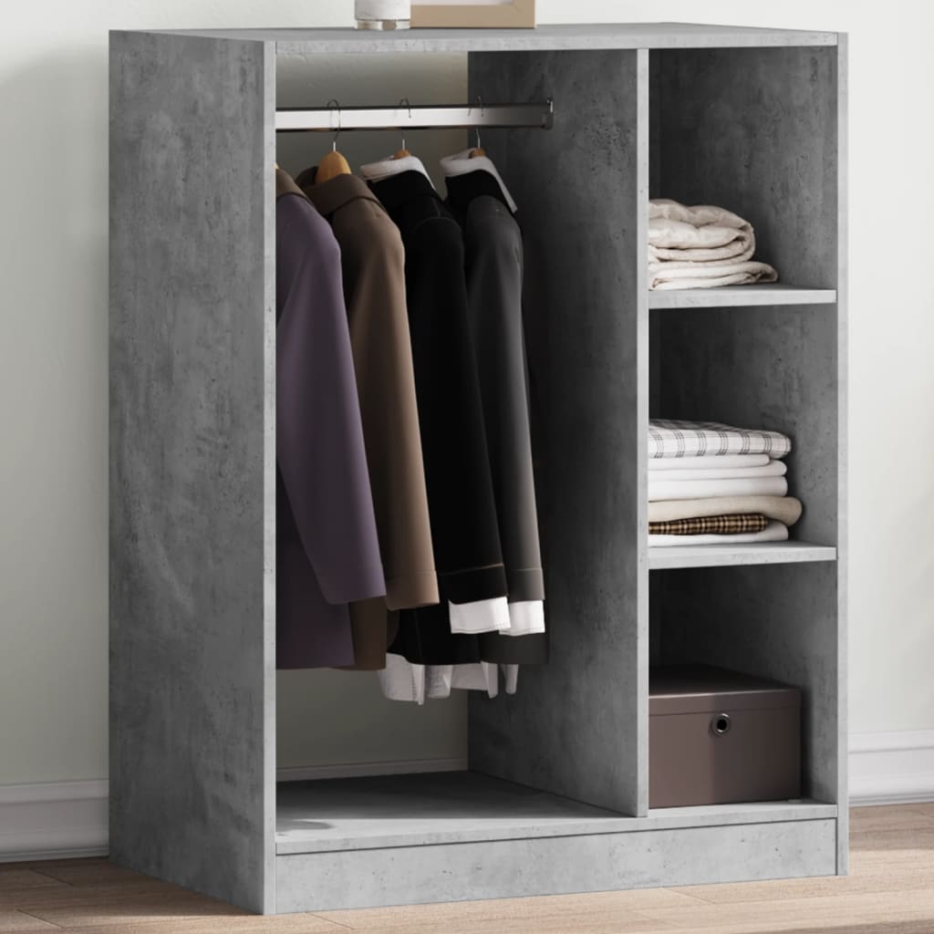 vidaXL Wardrobe Engineered Wood with Rod