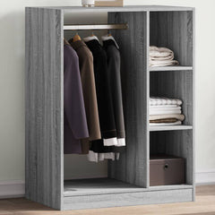 vidaXL Wardrobe Engineered Wood with Rod