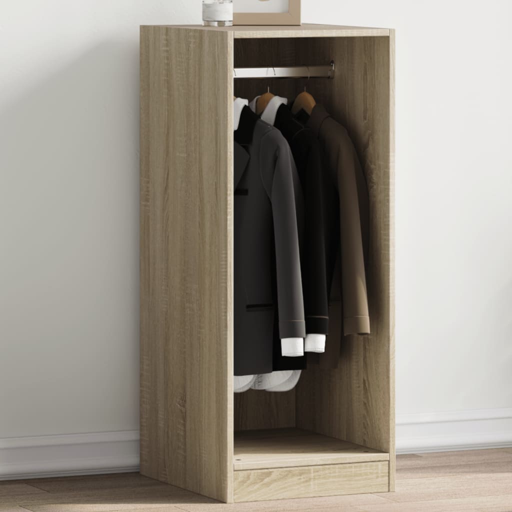 vidaXL Wardrobe Engineered Wood with Rod