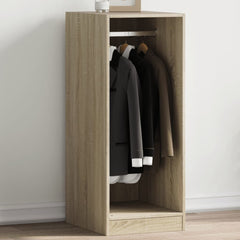vidaXL Wardrobe Engineered Wood with Rod