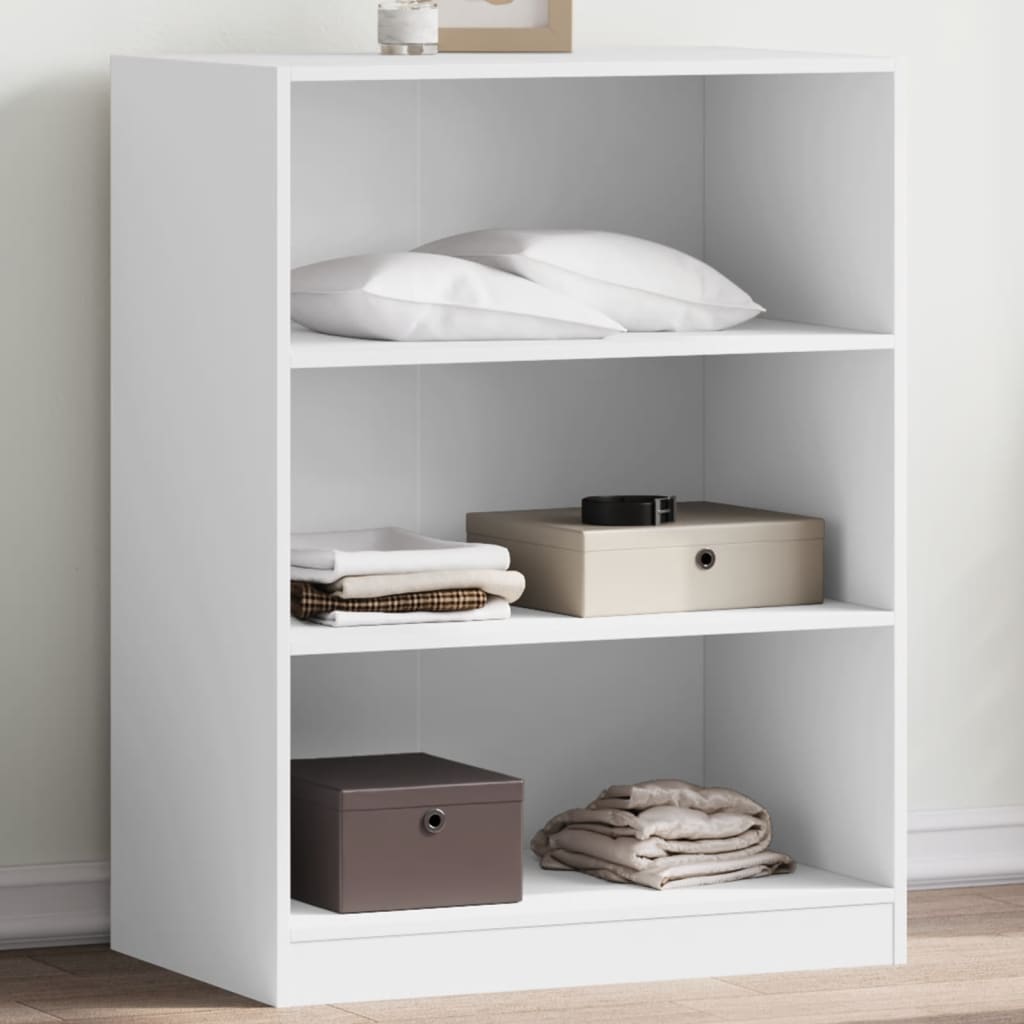 Wardrobe Engineered Wood without Rod White 77 x 48 x 102 cm