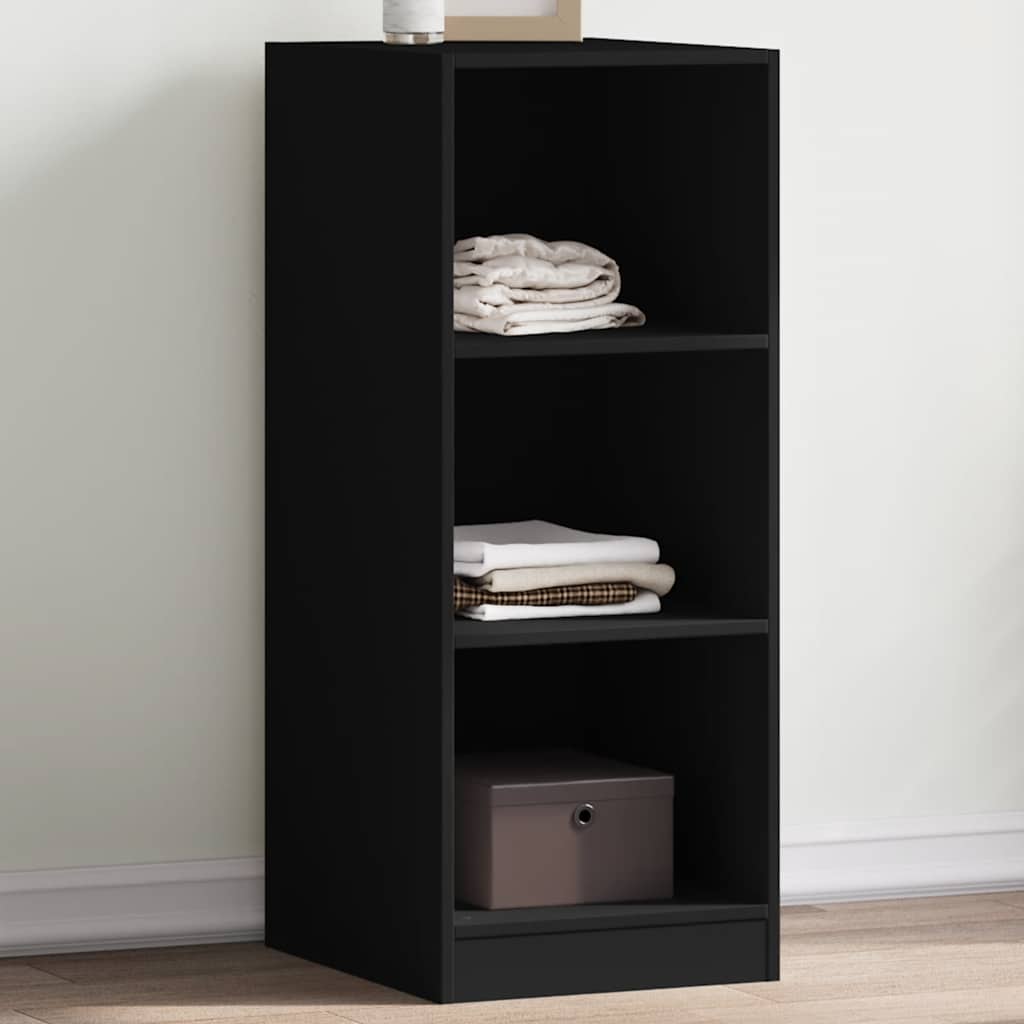 Wardrobe Engineered Wood without Rod Black 41 x 48 x 102 cm