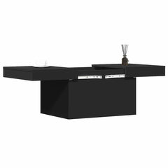 vidaXL Coffee Table Black 100x55x40 cm Engineered Wood 4