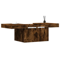vidaXL Coffee Table Smoked Oak 100x55x40 cm Engineered Wood 4