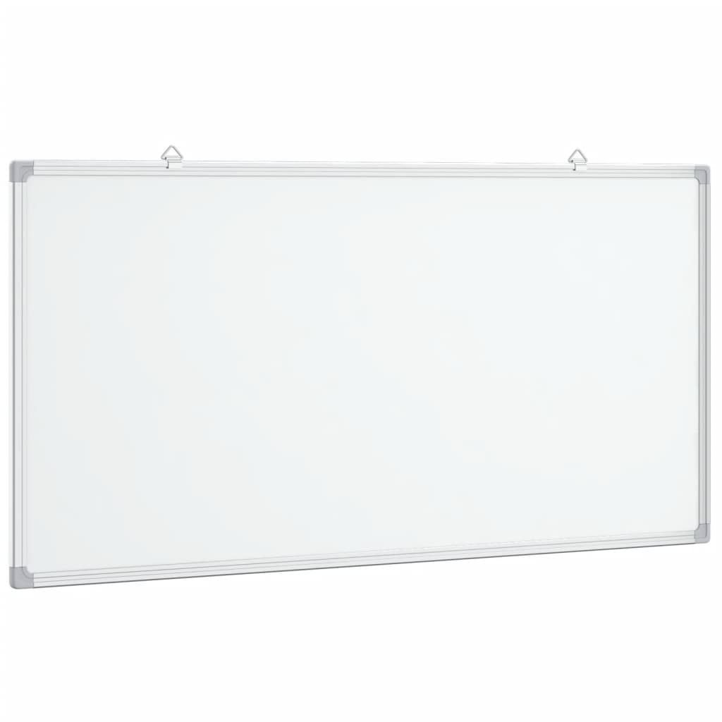 vidaXL Magnetic Whiteboard 100x50x1.7 cm Aluminium 2