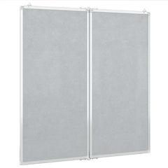 vidaXL Magnetic Whiteboard Foldable 80x80x1.7 cm Aluminium 4