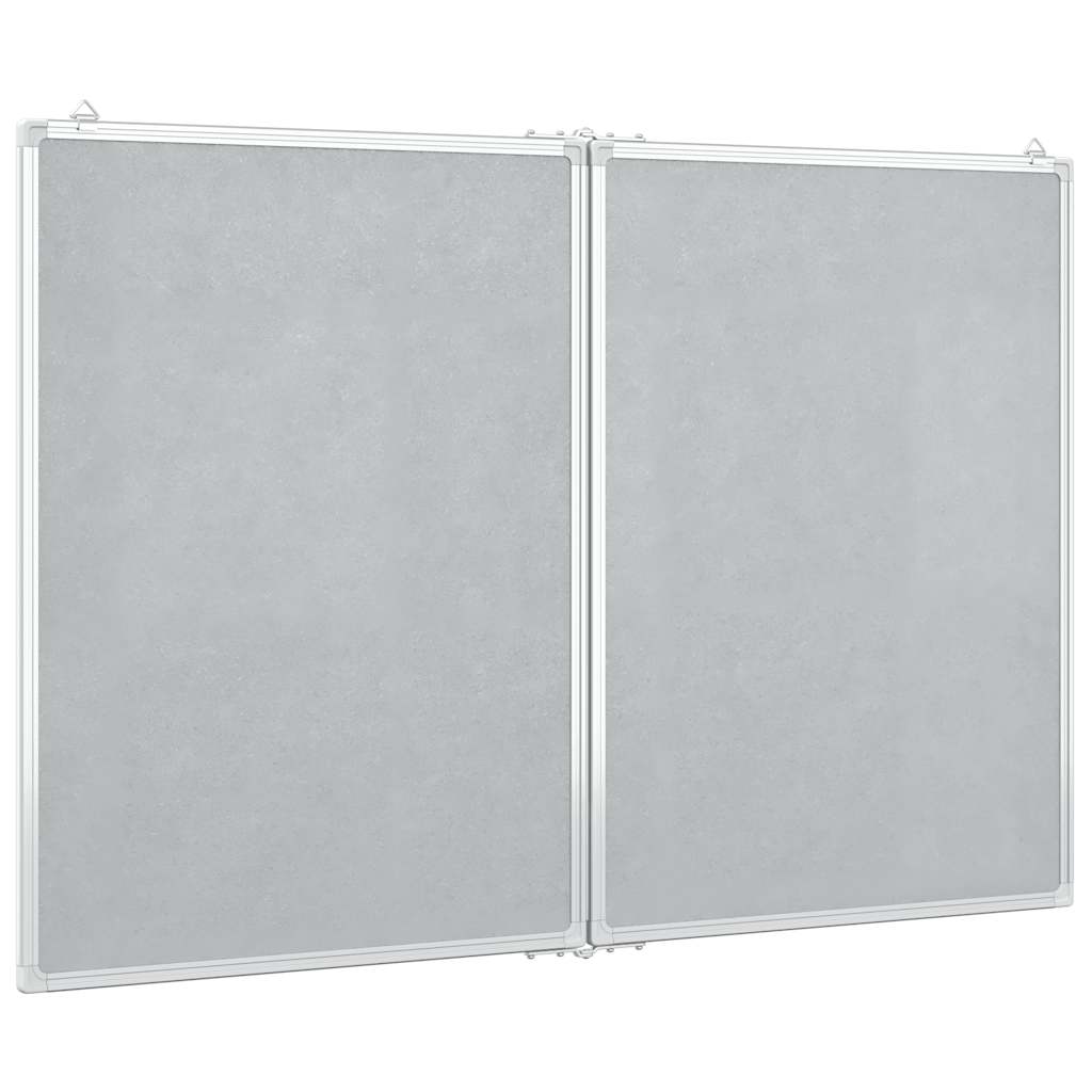 vidaXL Magnetic Whiteboard Foldable 100x80x1.7 cm Aluminium 4
