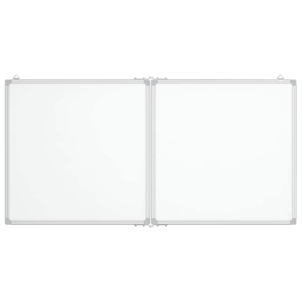 vidaXL Magnetic Whiteboard Foldable 120x60x1.7 cm Aluminium 3