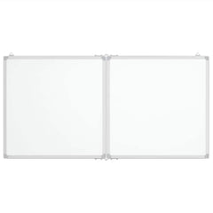 vidaXL Magnetic Whiteboard Foldable 120x60x1.7 cm Aluminium 3