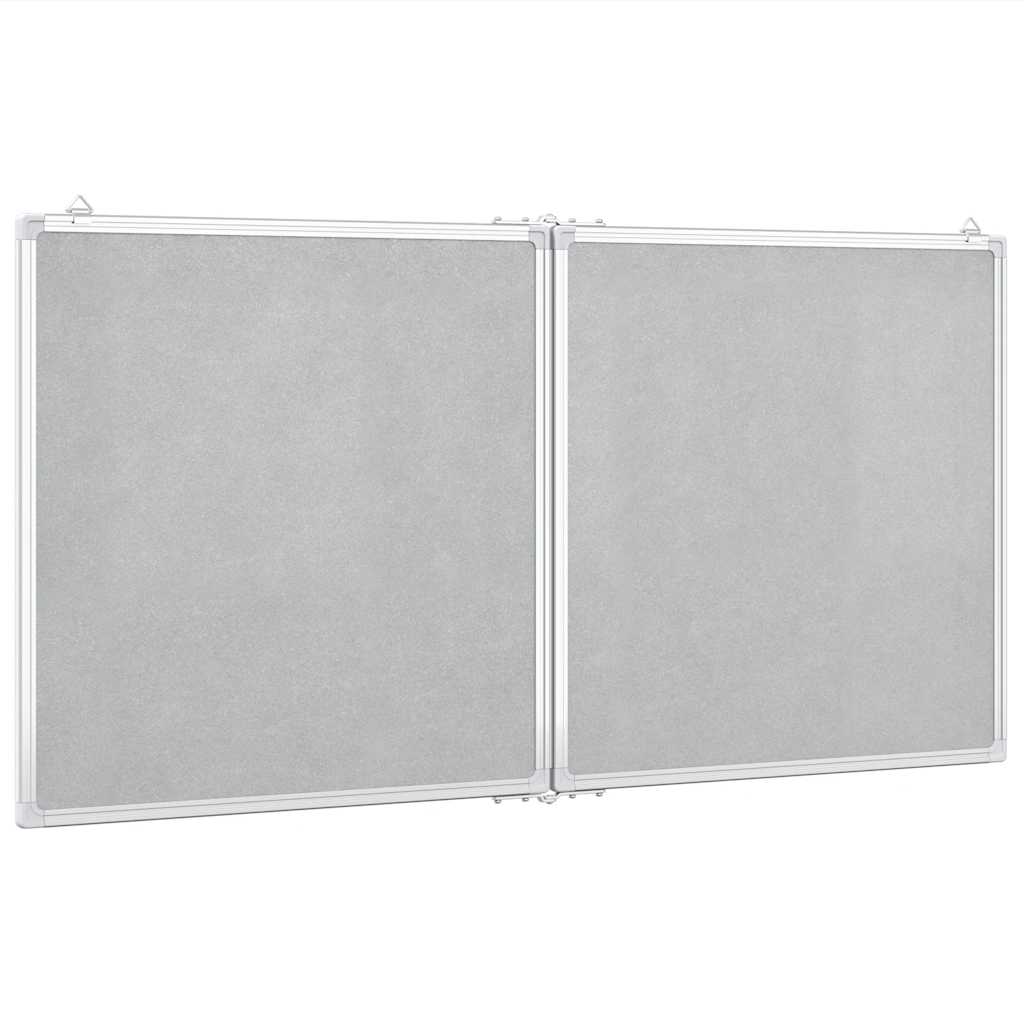 vidaXL Magnetic Whiteboard Foldable 120x60x1.7 cm Aluminium 4