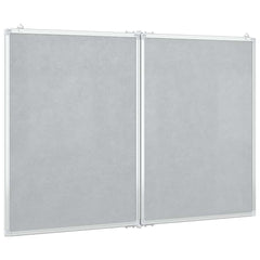 vidaXL Magnetic Whiteboard Foldable 120x100x1.7 cm Aluminium 4