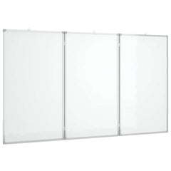 vidaXL Magnetic Whiteboard Foldable 150x100x1.7 cm Aluminium 2