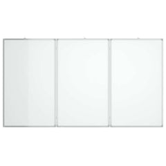 vidaXL Magnetic Whiteboard Foldable 150x100x1.7 cm Aluminium 3