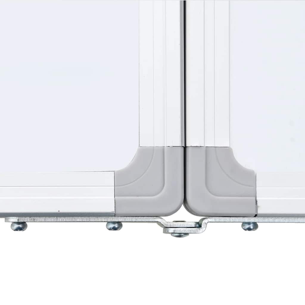 vidaXL Magnetic Whiteboard Foldable 160x40x1.7 cm Aluminium 6