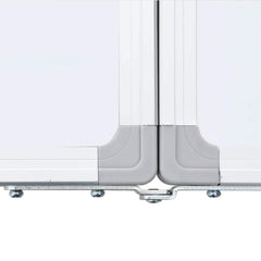 vidaXL Magnetic Whiteboard Foldable 160x40x1.7 cm Aluminium 6