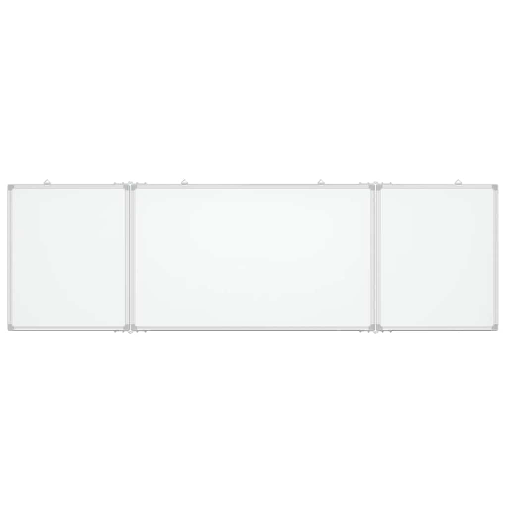 vidaXL Magnetic Whiteboard Foldable 160x60x1.7 cm Aluminium 3