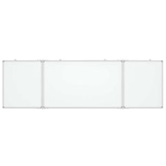 vidaXL Magnetic Whiteboard Foldable 160x60x1.7 cm Aluminium 3