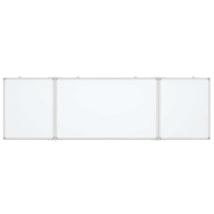 vidaXL Magnetic Whiteboard Foldable 200x60x1.7 cm Aluminium 3