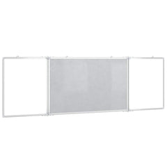 vidaXL Magnetic Whiteboard Foldable 200x60x1.7 cm Aluminium 4