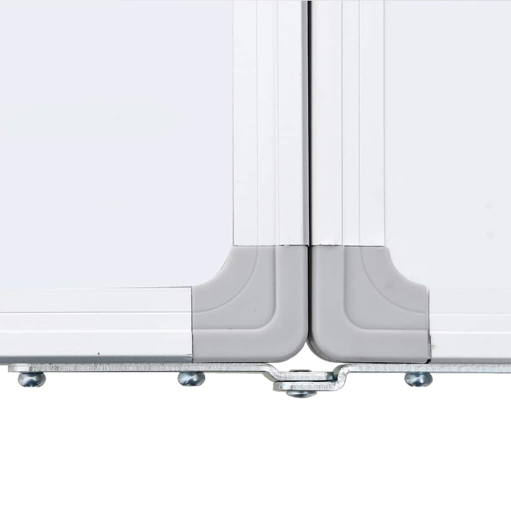 vidaXL Magnetic Whiteboard Foldable 200x60x1.7 cm Aluminium 6