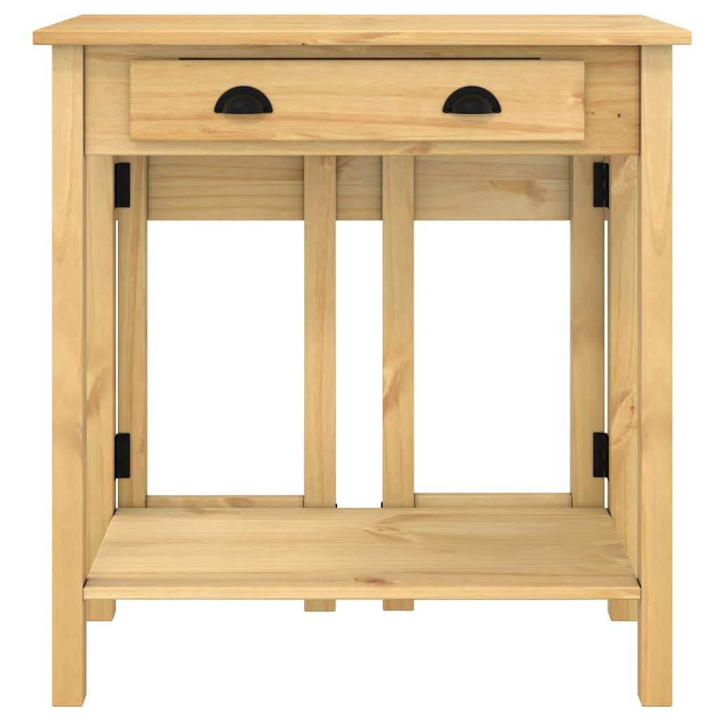 5 Piece Bar Set Solid Wood Pine Brown bar table + 2x bar chair