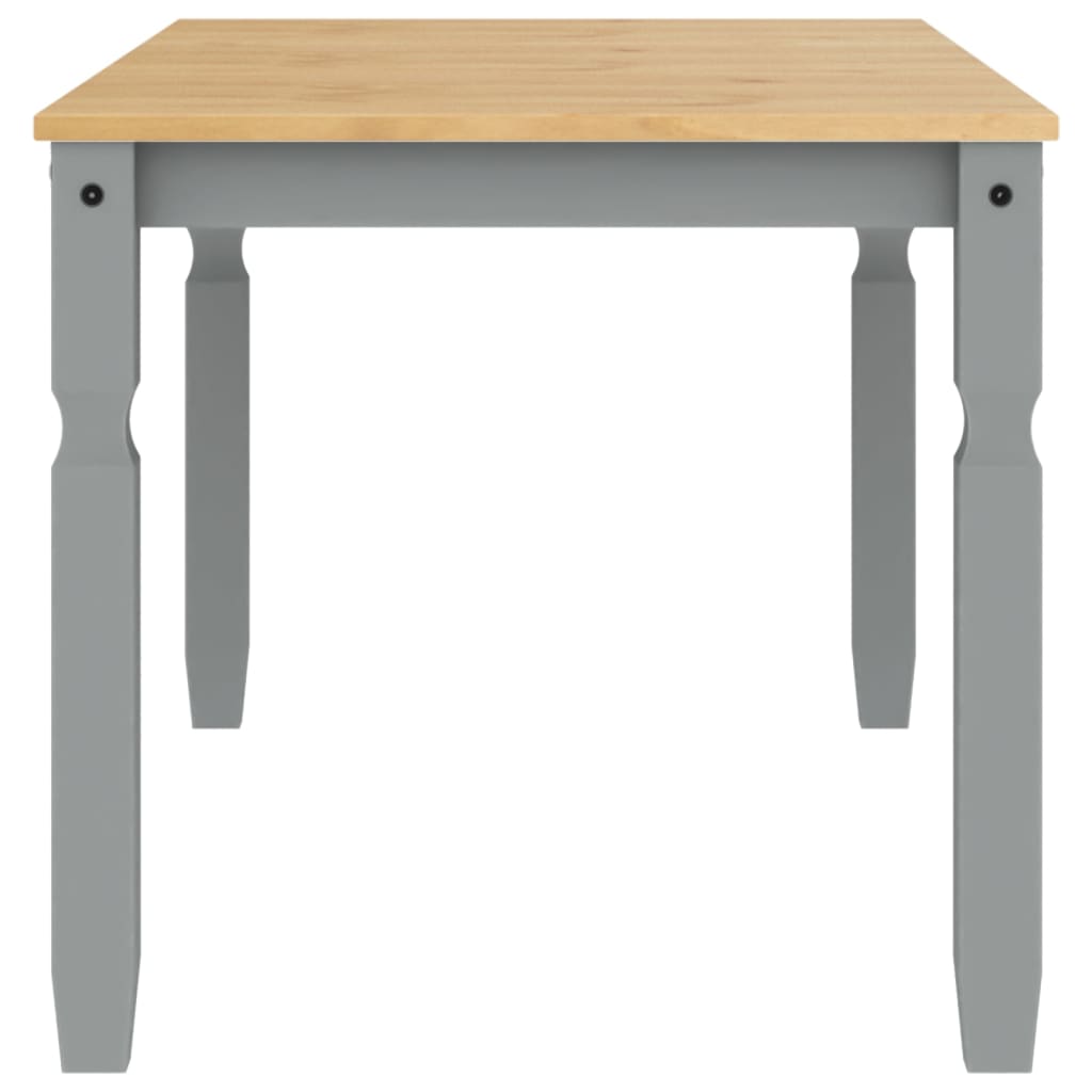 vidaXL Dining Table Corona Grey 160x80x75 cm Solid Wood Pine 5