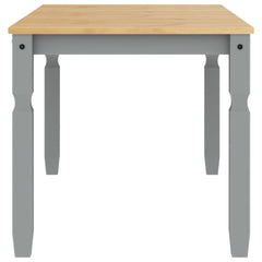 vidaXL Dining Table Corona Grey 160x80x75 cm Solid Wood Pine 5