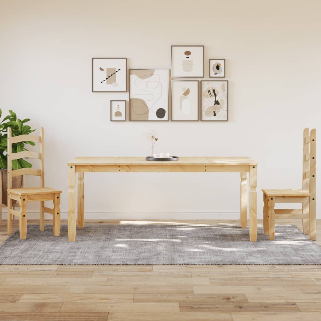 vidaXL Dining Table Corona 180x90x75 cm Solid Wood Pine 3
