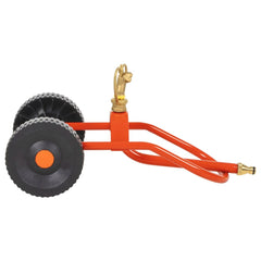 vidaXL Wheeled Sprinkler Sled with Rotatable Head Red Steel 3