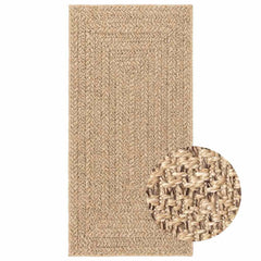 vidaXL Rug ZIZUR 60x110 cm Jute Look Indoor and Outdoor 2