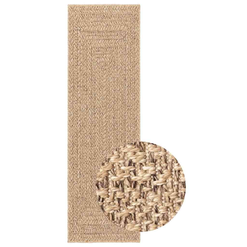 vidaXL Rug ZIZUR 80x250 cm Jute Look Indoor and Outdoor 2