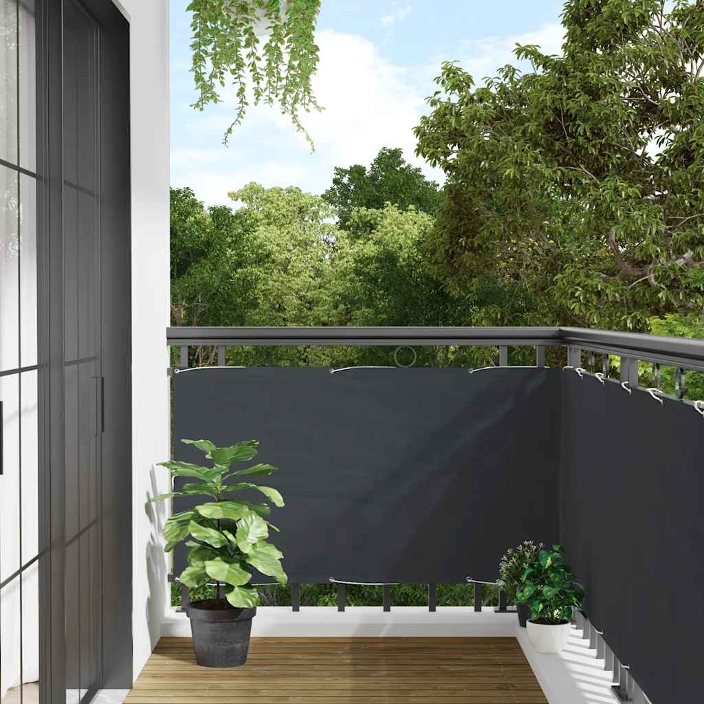 vidaXL Balcony Privacy Screen Anthracite 600x120 cm PVC 1