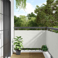 vidaXL Balcony Privacy Screen White 400x120 cm PVC 1