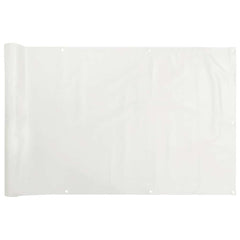 vidaXL Balcony Privacy Screen White 700x120 cm PVC 2
