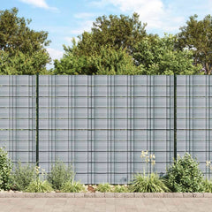 vidaXL Garden Privacy Screens 10 pcs Grey 252.5x19 cm PVC 1