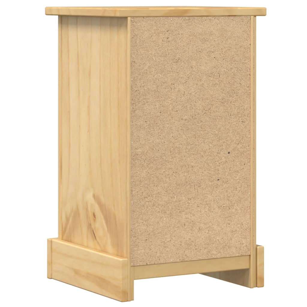 vidaXL Bedside Cabinet Corona 35x32.5x58 cm Solid Wood Pine 6