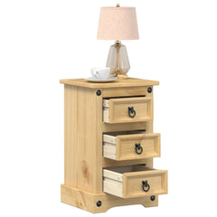 vidaXL Bedside Cabinet Corona 35x32.5x58 cm Solid Wood Pine 1
