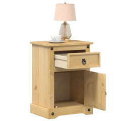 vidaXL Bedside Cabinet Corona 45x35x64 cm Solid Wood Pine 1