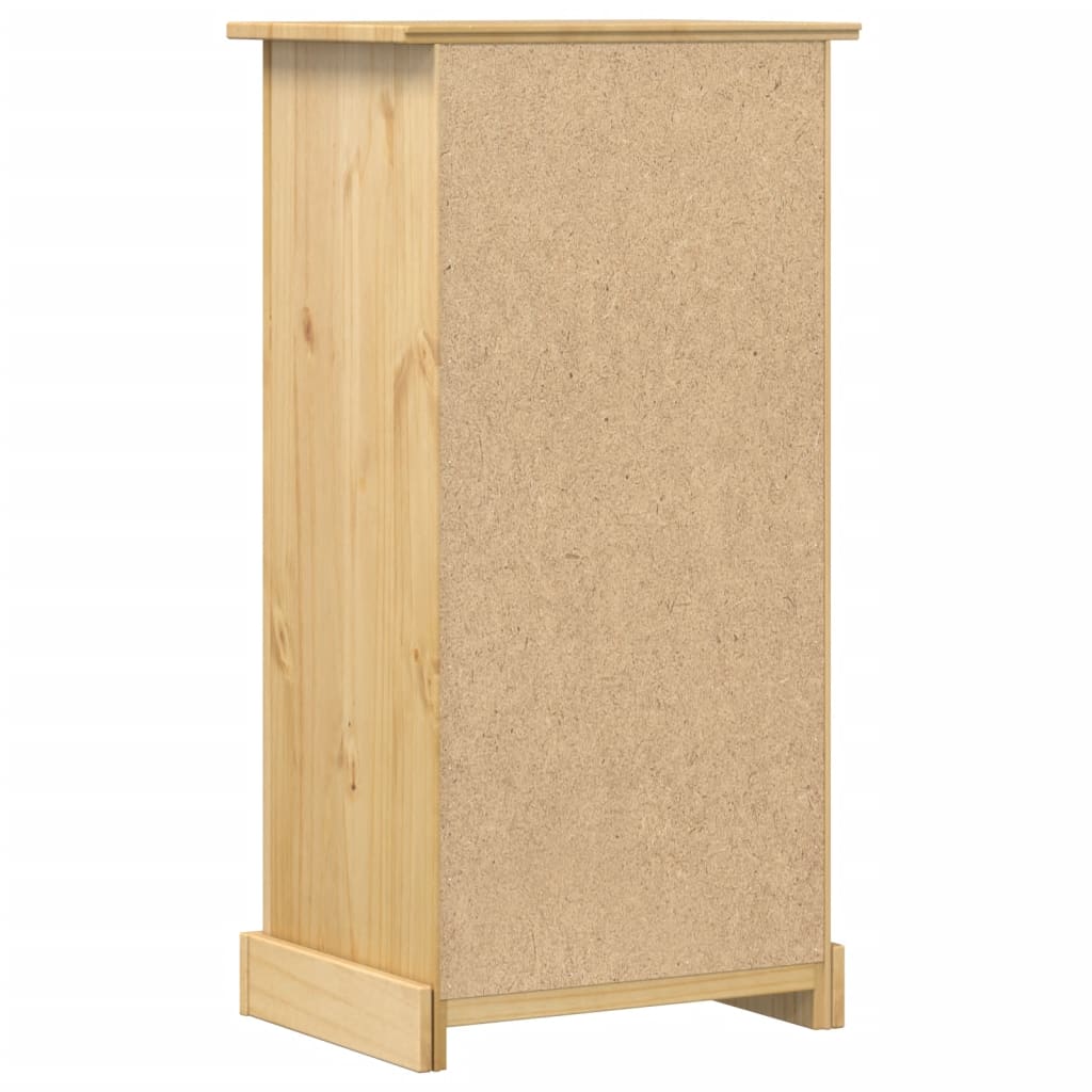 vidaXL Bedside Cabinet Corona 53x39x103 cm Solid Wood Pine 5