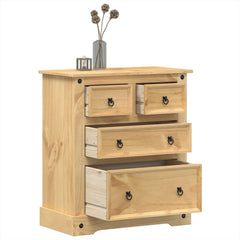 vidaXL Chest of Drawers "Corona" 80x43x91 cm Solid Wood Pine 1